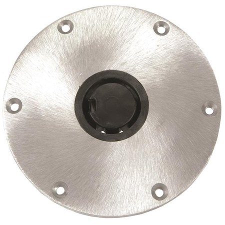 Springfield Marine Springfield Marine 1300750-1 9 in. Round Aluminum Base - for Plug-In Posts 3001.983